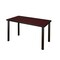 Kee Regency Kee 48 x 24 in. Training Seminar Table- Mahogany Top, Black Legs MT4824MHBPBK - alternate 1